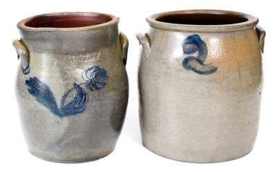 Two Rare Porter Family, Oil Creek, PA Stoneware Jars
