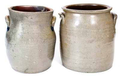 Two Rare Porter Family, Oil Creek, PA Stoneware Jars