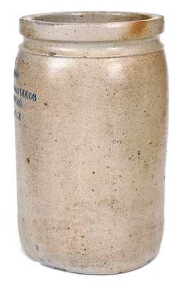 Very Rare Baltimore Stoneware Jar with Royal Oak, Maryland Advertising (Eastern Shore of MD)