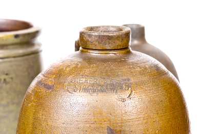 Four Pieces of Strasburg, VA Stoneware, fourth quarter 19th century