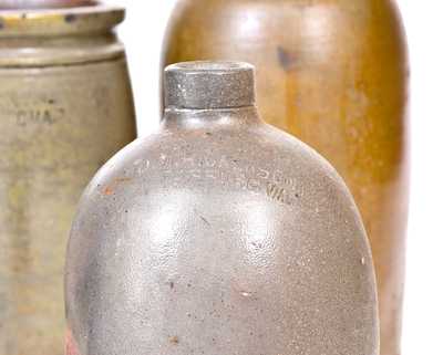 Four Pieces of Strasburg, VA Stoneware, fourth quarter 19th century