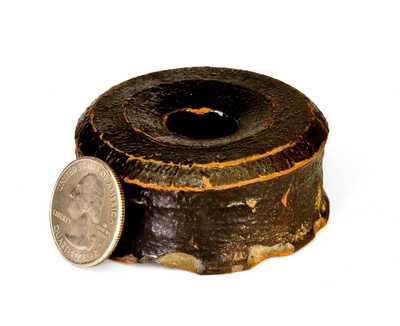 Miniature Redware Spittoon Recovered at Samuel Butter Pottery, Clarksburg, VA