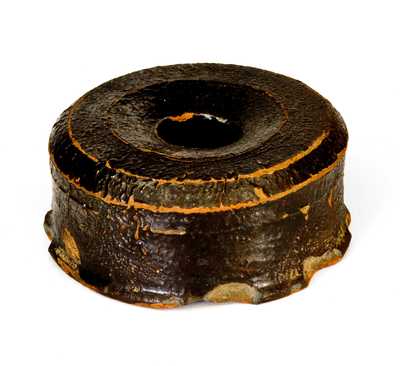 Miniature Redware Spittoon Recovered at Samuel Butter Pottery, Clarksburg, VA