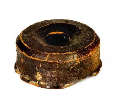 Miniature Redware Spittoon Recovered at Samuel Butter Pottery, Clarksburg, VA