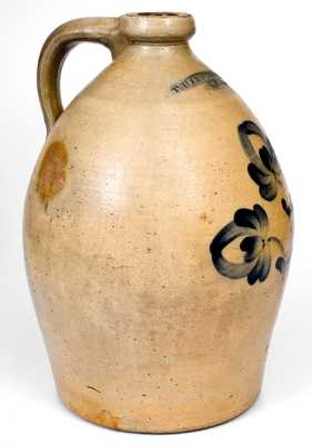 3 Gal. T. HARRINGTON / LYONS Stoneware Jug with Floral Decoration