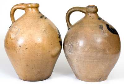 Two CLARK & FOX / ATHENS, New York Stoneware Jugs