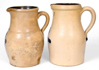 Lot of Two: LYONS, New York Stoneware Pitchers