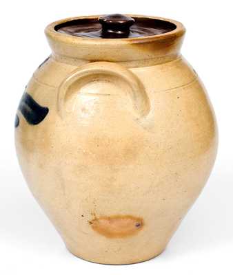 1 Gal. N. CLARK & CO. / ROCHESTER Stoneware Lidded Jar