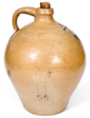 Scarce E. S. FOX / ATHENS Stoneware Jug with Bird Decoration