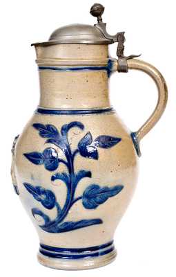 Wingender (Haddonfield, New Jersey) Stoneware Pitcher with King Gambrinus Decoration