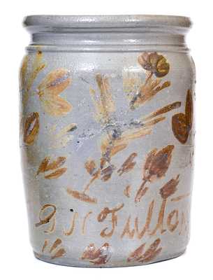 G.N. Fulton (Alleghany County, VA) Straight-Sided Stoneware Jar