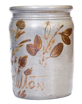 G.N. Fulton (Alleghany County, VA) Straight-Sided Stoneware Jar