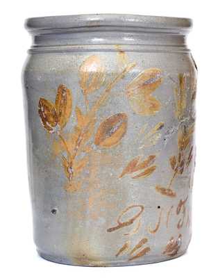 G.N. Fulton (Alleghany County, VA) Straight-Sided Stoneware Jar