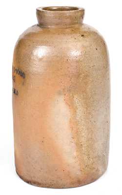 Very Rare Frizzellburg, MD (Carroll County) Stoneware Canning Jar attrib. Peter Herrmann, Baltimore