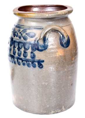 3 Gal. J. WEAVER, Beaver, PA Stoneware Jar w/ Cobalt Decoration
