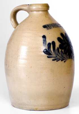 Fine COWDEN & WILCOX / HARRISBURG, PA Stoneware Jug w/ Floral Decoration