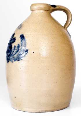 Fine COWDEN & WILCOX / HARRISBURG, PA Stoneware Jug w/ Floral Decoration