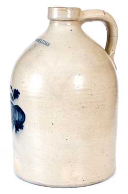 Very Rare FRESH TOMATOES Stoneware Jug, New York State origin