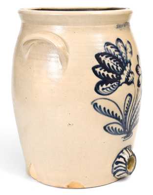 Exceptional JOHN BURGER / ROCHESTER Stoneware Water Cooler w/ Elaborate Slip-Trailed Decoration