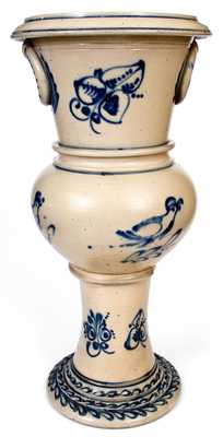Monumental 34-Inch Stoneware Urn attrib. New York Stoneware Co., Fort Edward, NY
