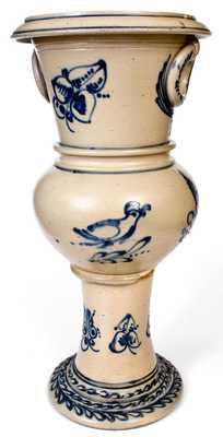 Monumental 34-Inch Stoneware Urn attrib. New York Stoneware Co., Fort Edward, NY