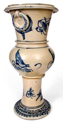 Monumental 34-Inch Stoneware Urn attrib. New York Stoneware Co., Fort Edward, NY