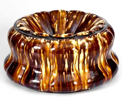 Unusual LYMAN FENTON & CO. / BENNINGTON, VT Flint Enamel Large-Sized Hotel Spittoon