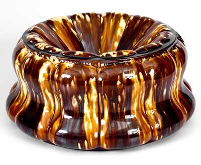 Unusual LYMAN FENTON & CO. / BENNINGTON, VT Flint Enamel Large-Sized Hotel Spittoon