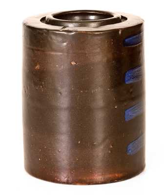 Unusual Albany-Glazed Southwestern PA Stripe Canning Jar