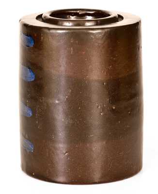Unusual Albany-Glazed Southwestern PA Stripe Canning Jar