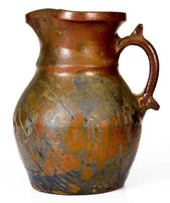 Very Rare Tennessee Stoneware Pitcher att. Hedgecough Pottery, Putnam County