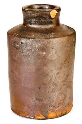 Extremely Rare and Important Thomas M. Jackson (New York City) Stoneware Oyster Jar