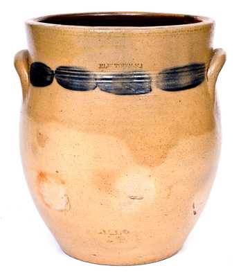 ELIZ.TOWN-N.J (J.M. Pruden, Elizabethtown, New Jersey) Stoneware Jar