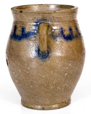 Fine Small Vertical-Handled Stoneware Jar, Manhattan, circa 1790