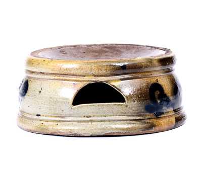 Attrib. Taunton, Massachusetts Small-Sized Stoneware Spittoon w/ Slip-Trailed Decoration