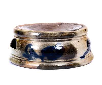 Attrib. Taunton, Massachusetts Small-Sized Stoneware Spittoon w/ Slip-Trailed Decoration