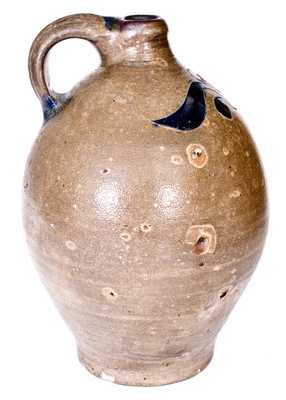 2 Gal. Stoneware Jug w/ Incised Decoration att. C. Crolius, Manhattan, circa 1800