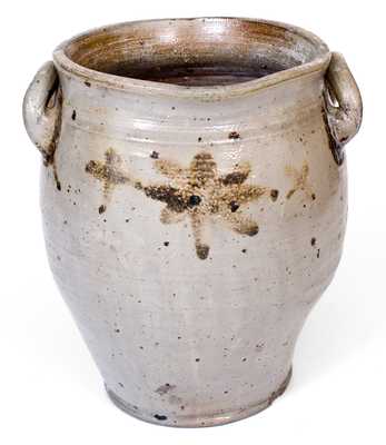 Stoneware Jar w/ Manganese Stars, att. Egbert Schoomaker, Kingston, NY