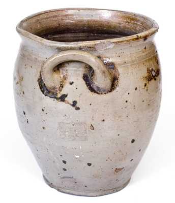 Stoneware Jar w/ Manganese Stars, att. Egbert Schoomaker, Kingston, NY