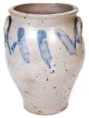 Attrib. William Capron, Albany, NY Stoneware Jar, circa 1800-05