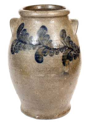 Three-Gallon attrib.John and James Miller, Strasburg, VA Stoneware Jar