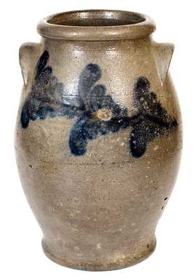 Three-Gallon attrib.John and James Miller, Strasburg, VA Stoneware Jar