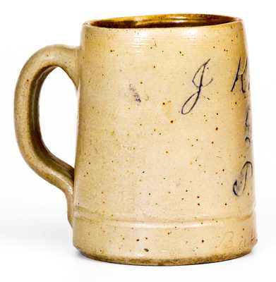 Rare Stoneware Advertising Mug, Buffalo, NY origin, Dated 1894