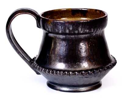 Large George Ohr Pottery Cup, Incised