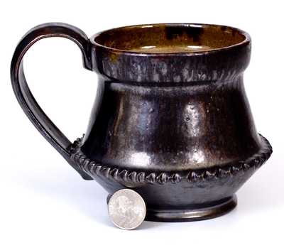 Large George Ohr Pottery Cup, Incised