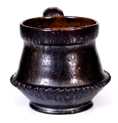 Large George Ohr Pottery Cup, Incised