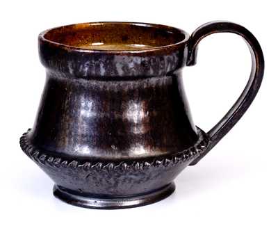 Large George Ohr Pottery Cup, Incised 