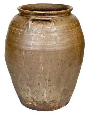 Five-Gallon Stoneware Jar by African-American Potter Lucius Jordan, Washington County, GA, c1865