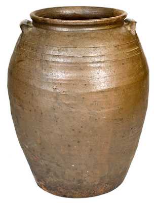 Five-Gallon Stoneware Jar by African-American Potter Lucius Jordan, Washington County, GA, c1865