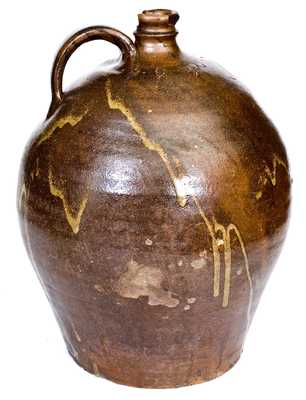 Fine Four-Gallon Stoneware Jug Incised